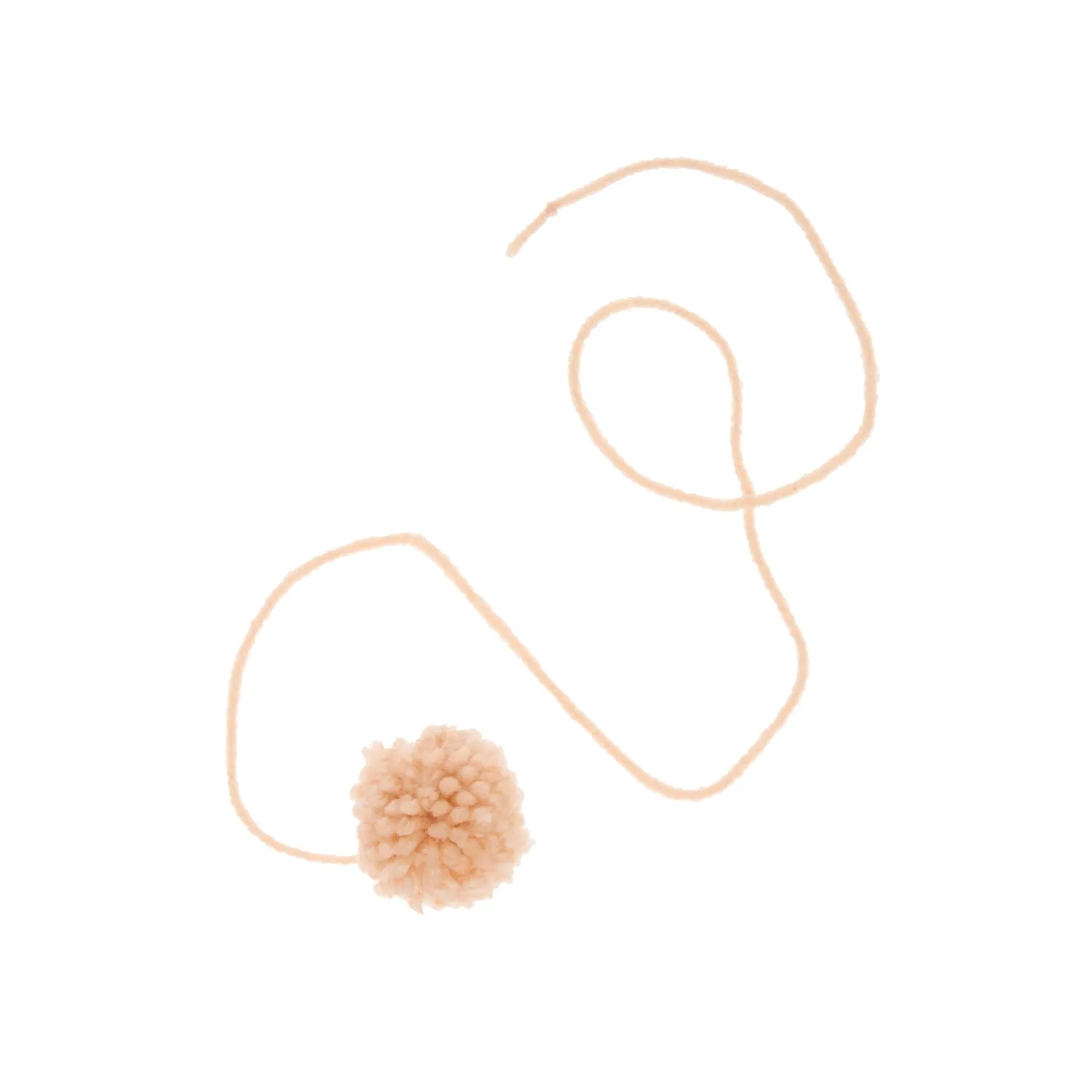 Knitted Pompom Cat Toy
