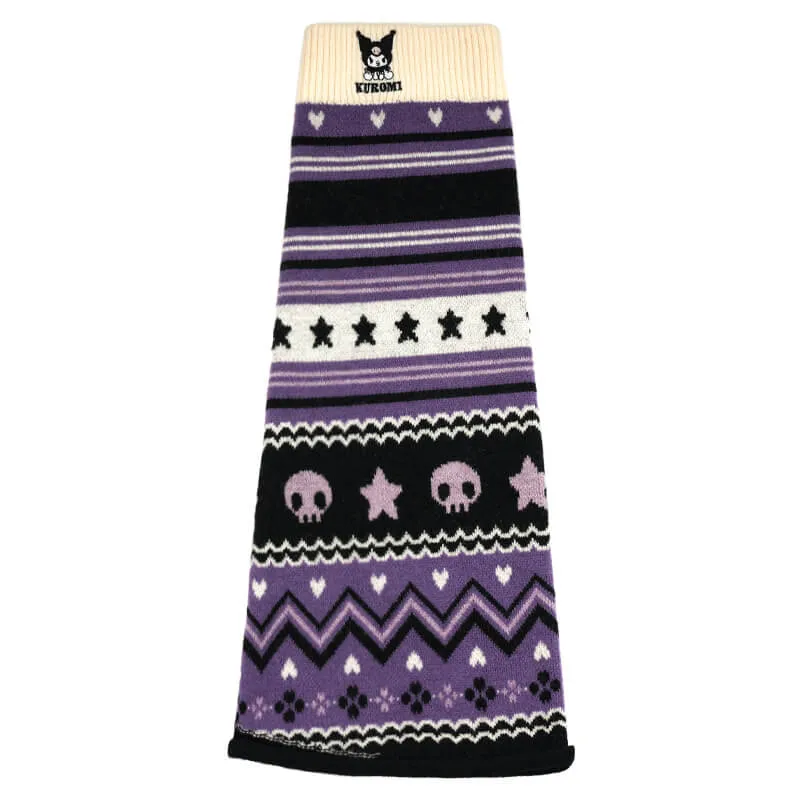 Kuromi Knit Flared Leg Warmers