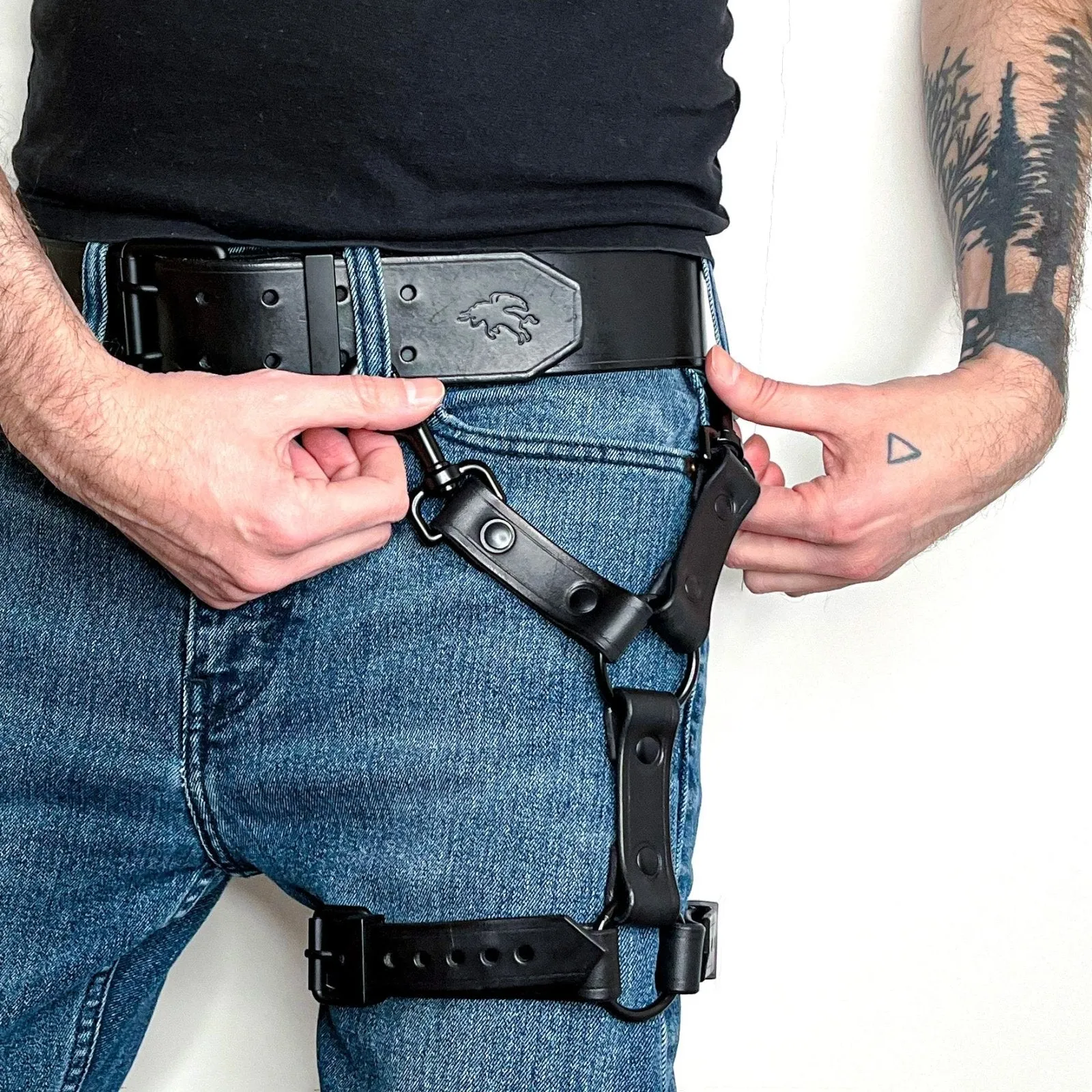 Leather Leg Harness