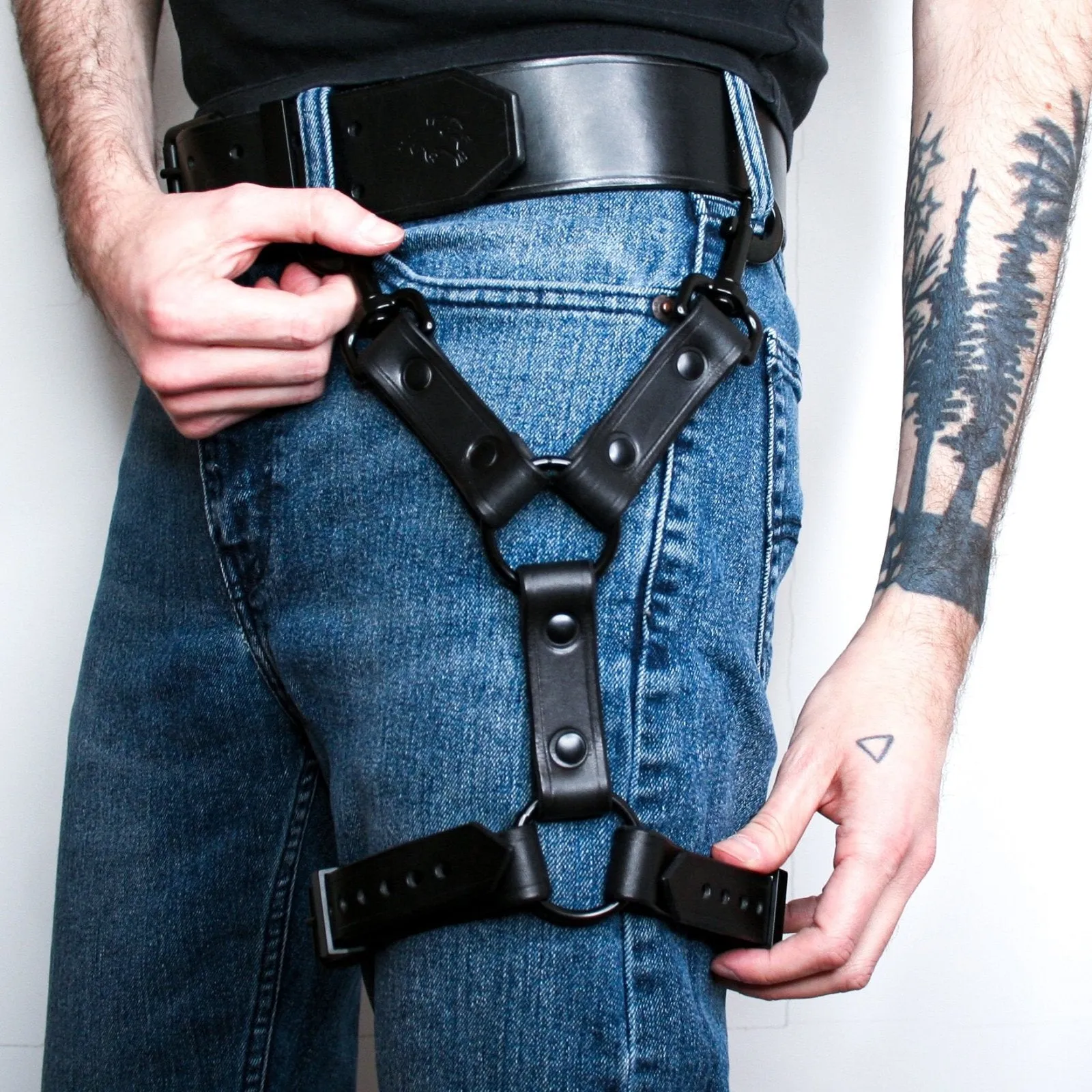 Leather Leg Harness