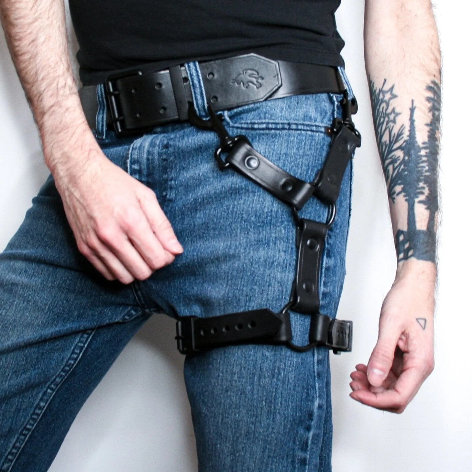 Leather Leg Harness