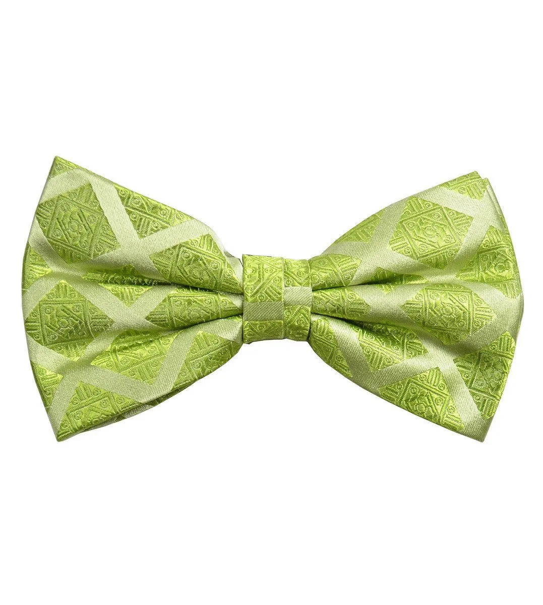 Lime Green Silk Bow Tie
