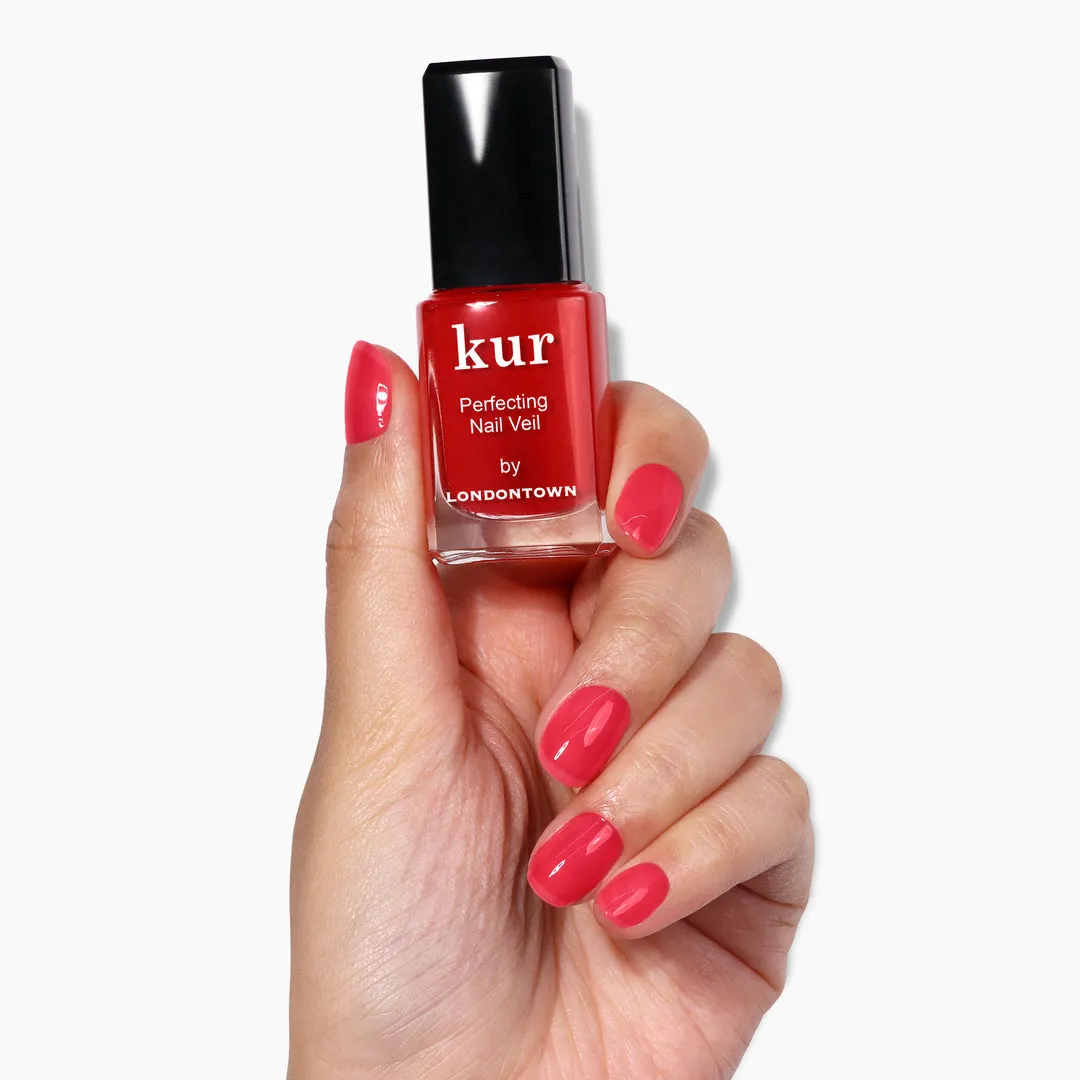 LONDONTOWN® - Perfecting Nail Veil #8 - Sheer Poppy Red