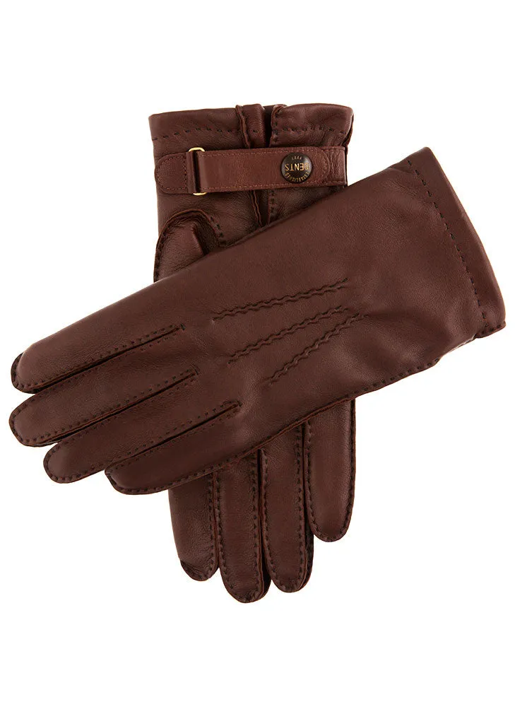 Men's Heritage Handsewn Three-Point Cashmere-Lined Leather Gloves