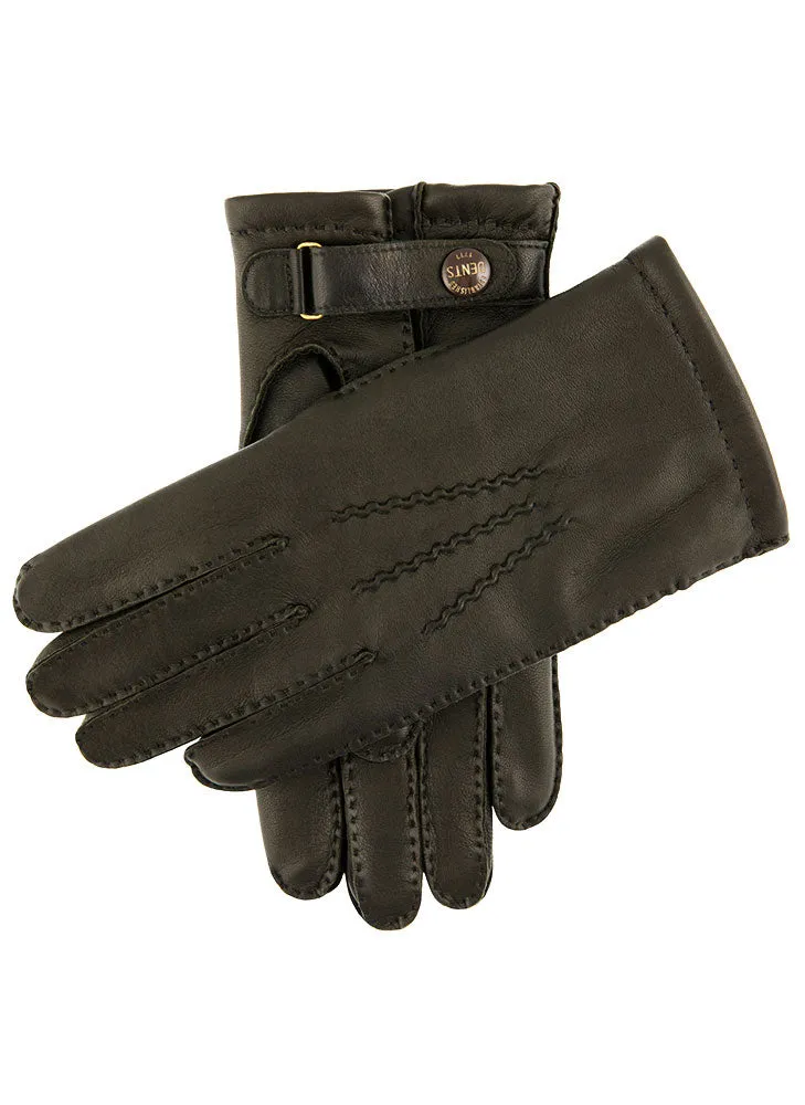 Men's Heritage Handsewn Three-Point Cashmere-Lined Leather Gloves
