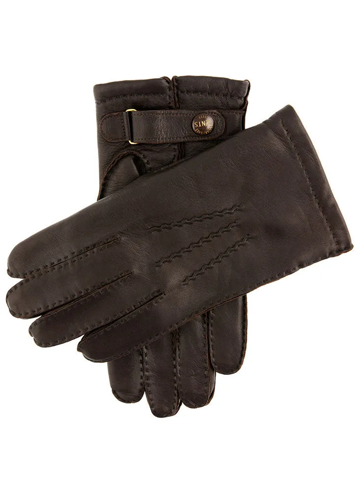 Men's Heritage Handsewn Three-Point Cashmere-Lined Leather Gloves