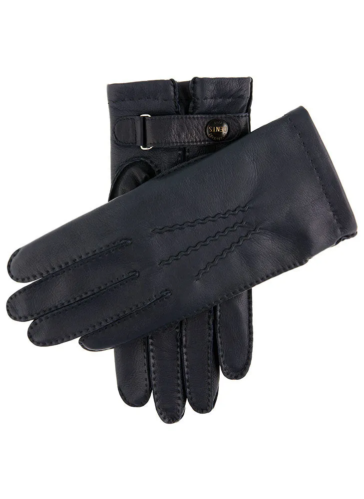 Men's Heritage Handsewn Three-Point Cashmere-Lined Leather Gloves