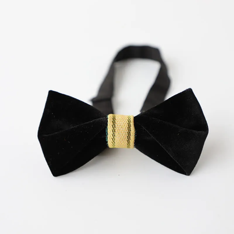 Men's Twisting Velvet Bow Tie