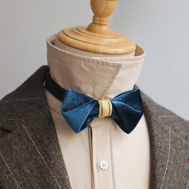 Men's Twisting Velvet Bow Tie