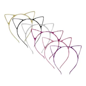 Metallic Kitty Ear Headbands (Lots Of Colors!)