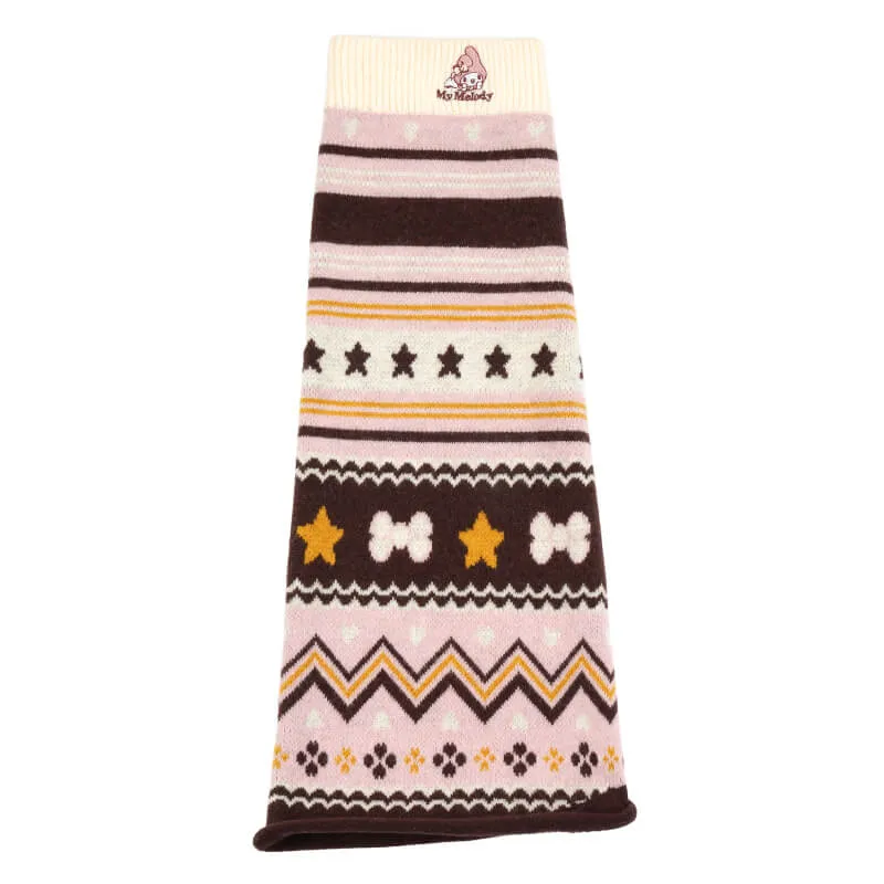 My Melody Knit Flared Leg Warmers