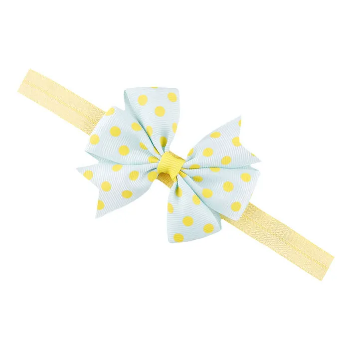 Newly Design Lovely Sweet Children's Elastic Force Hair Band Princess Baby Girl Round Dot Bowknot Leopard Hairband