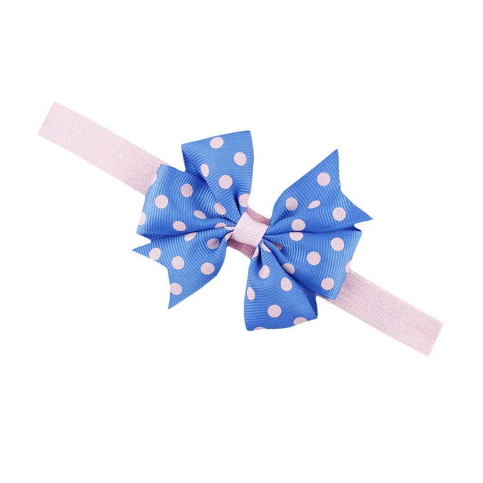 Newly Design Lovely Sweet Children's Elastic Force Hair Band Princess Baby Girl Round Dot Bowknot Leopard Hairband