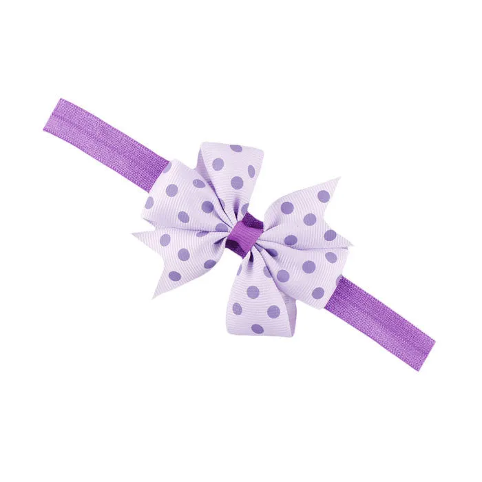 Newly Design Lovely Sweet Children's Elastic Force Hair Band Princess Baby Girl Round Dot Bowknot Leopard Hairband