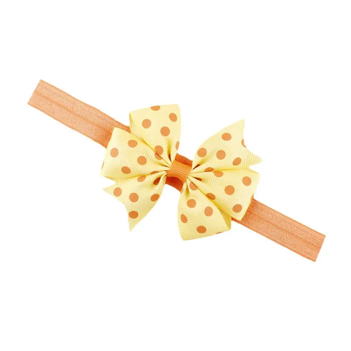Newly Design Lovely Sweet Children's Elastic Force Hair Band Princess Baby Girl Round Dot Bowknot Leopard Hairband