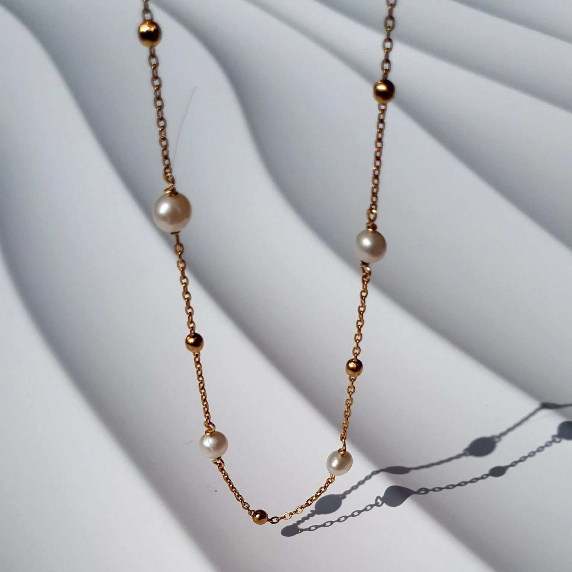 Ocean whispers freshwater pearl necklace