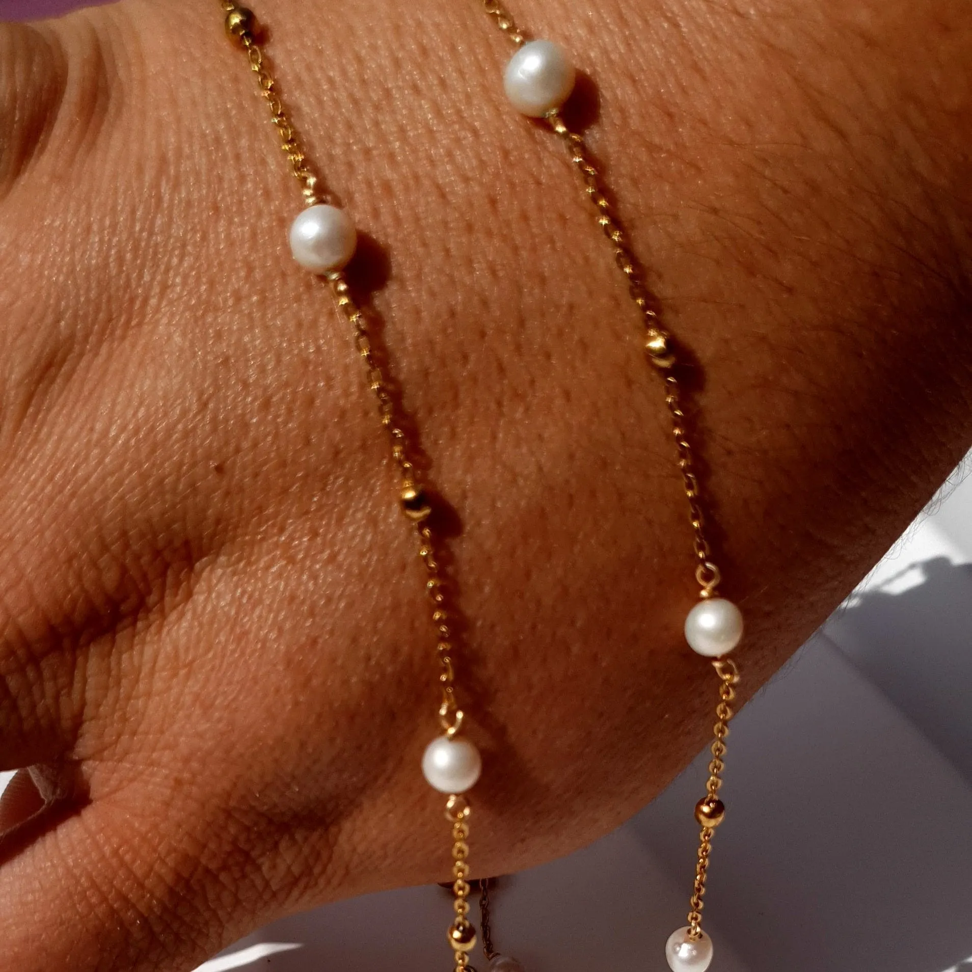 Ocean whispers freshwater pearl necklace