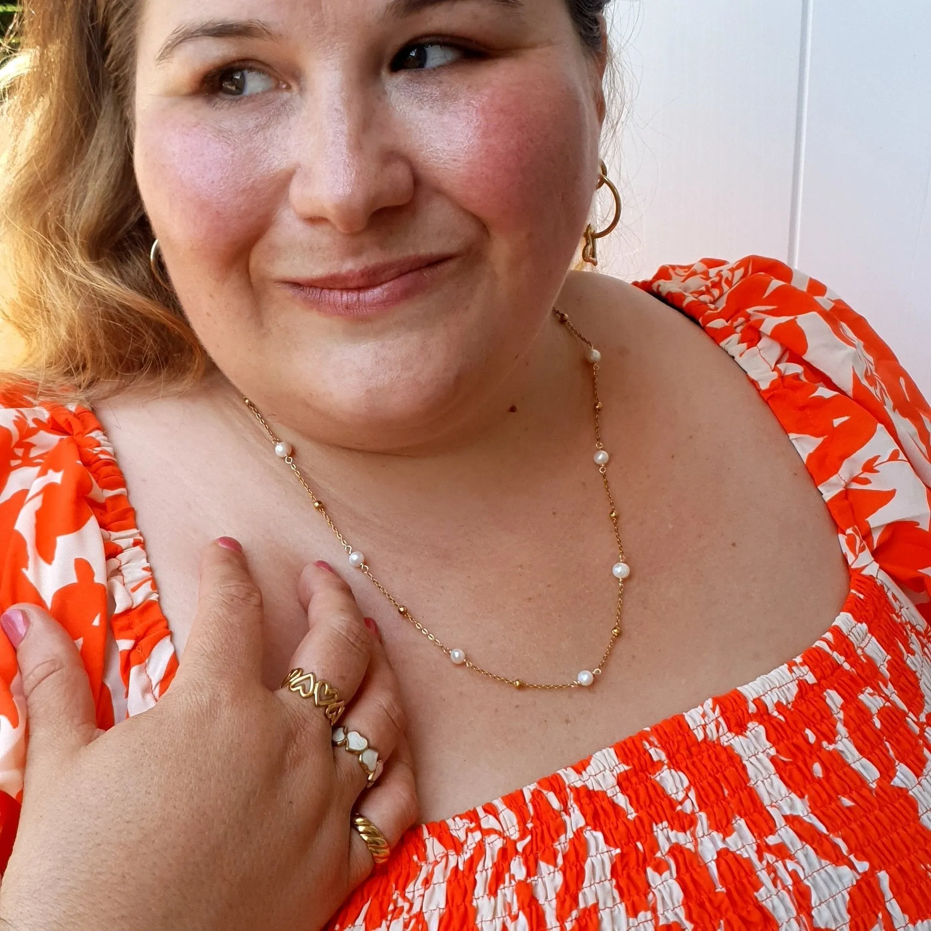 Ocean whispers freshwater pearl necklace