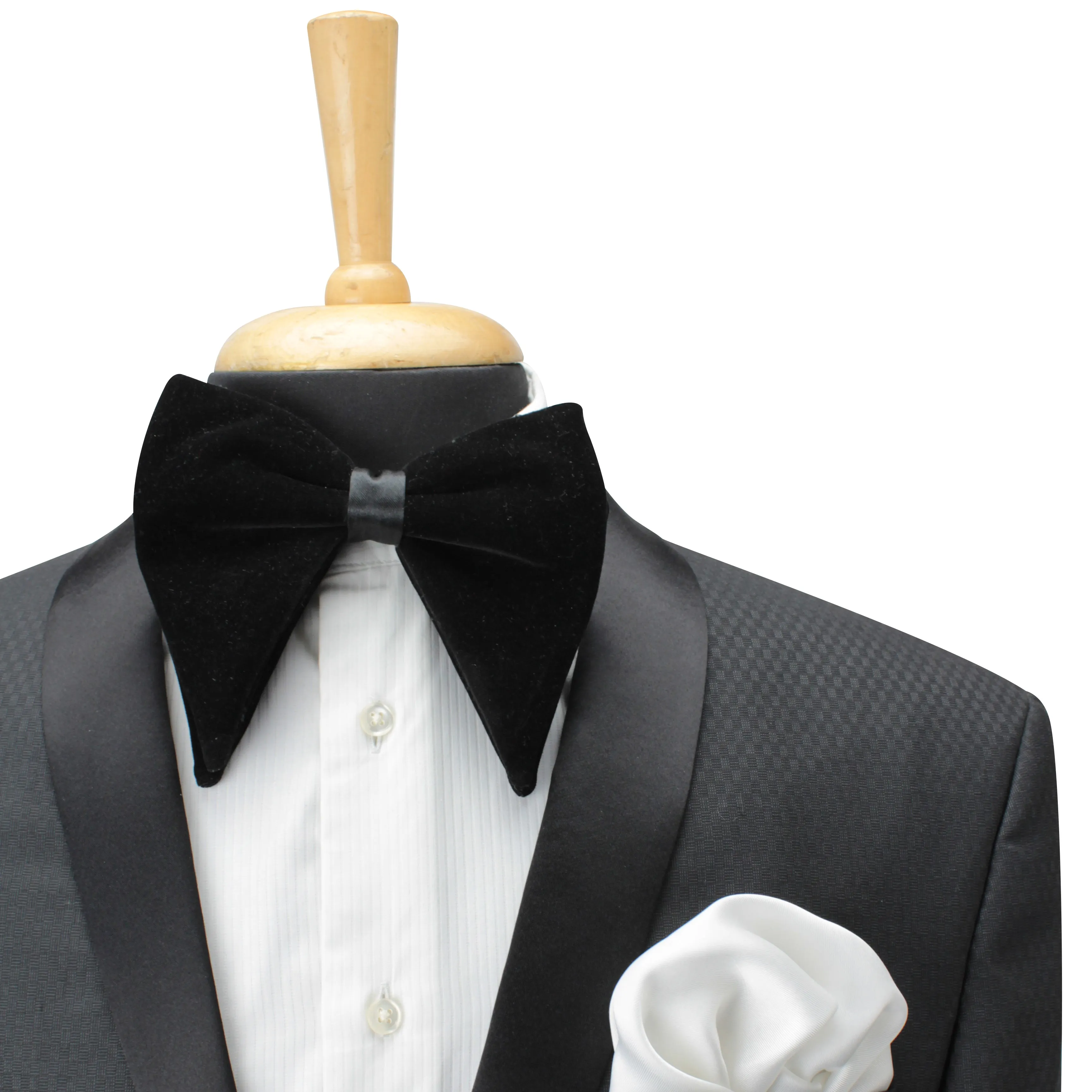 Peluche Solid Essentials Butterfly Black Butterfly Bow Tie