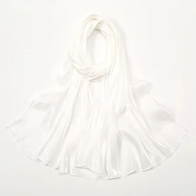 Premium Shimmer Silk Satin Hijab Scarf