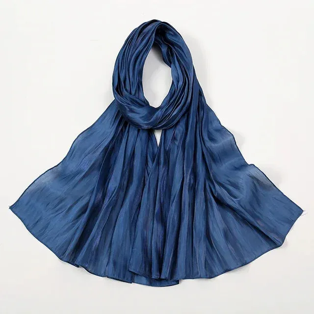 Premium Shimmer Silk Satin Hijab Scarf