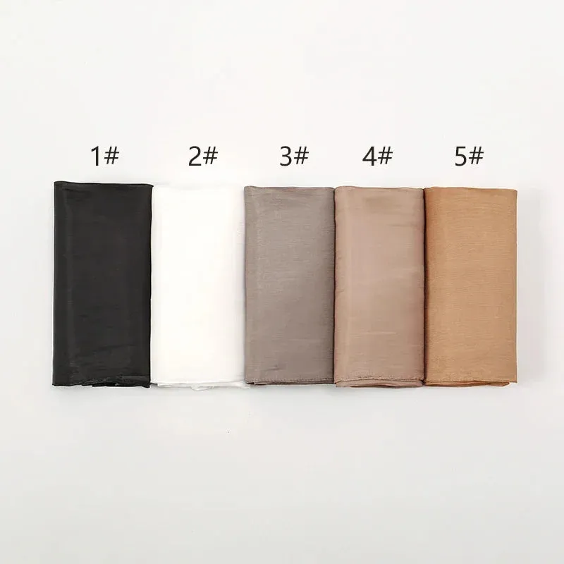 Premium Shimmer Silk Satin Hijab Scarf