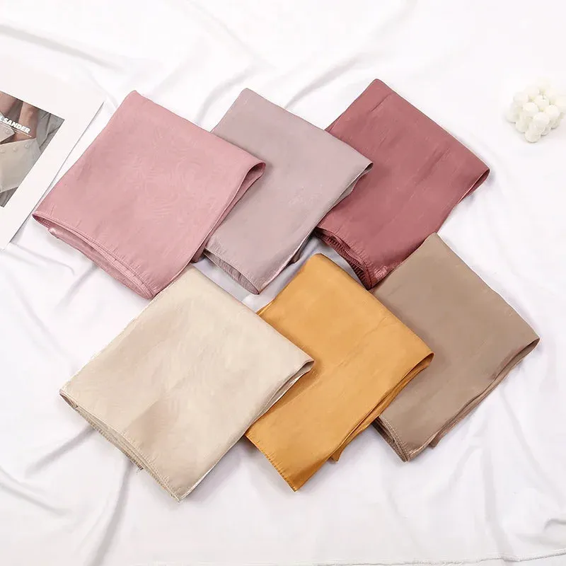 Premium Shimmer Silk Satin Hijab Scarf