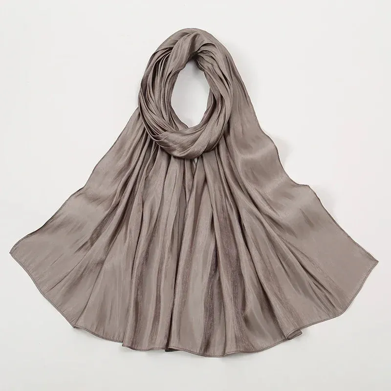 Premium Shimmer Silk Satin Hijab Scarf