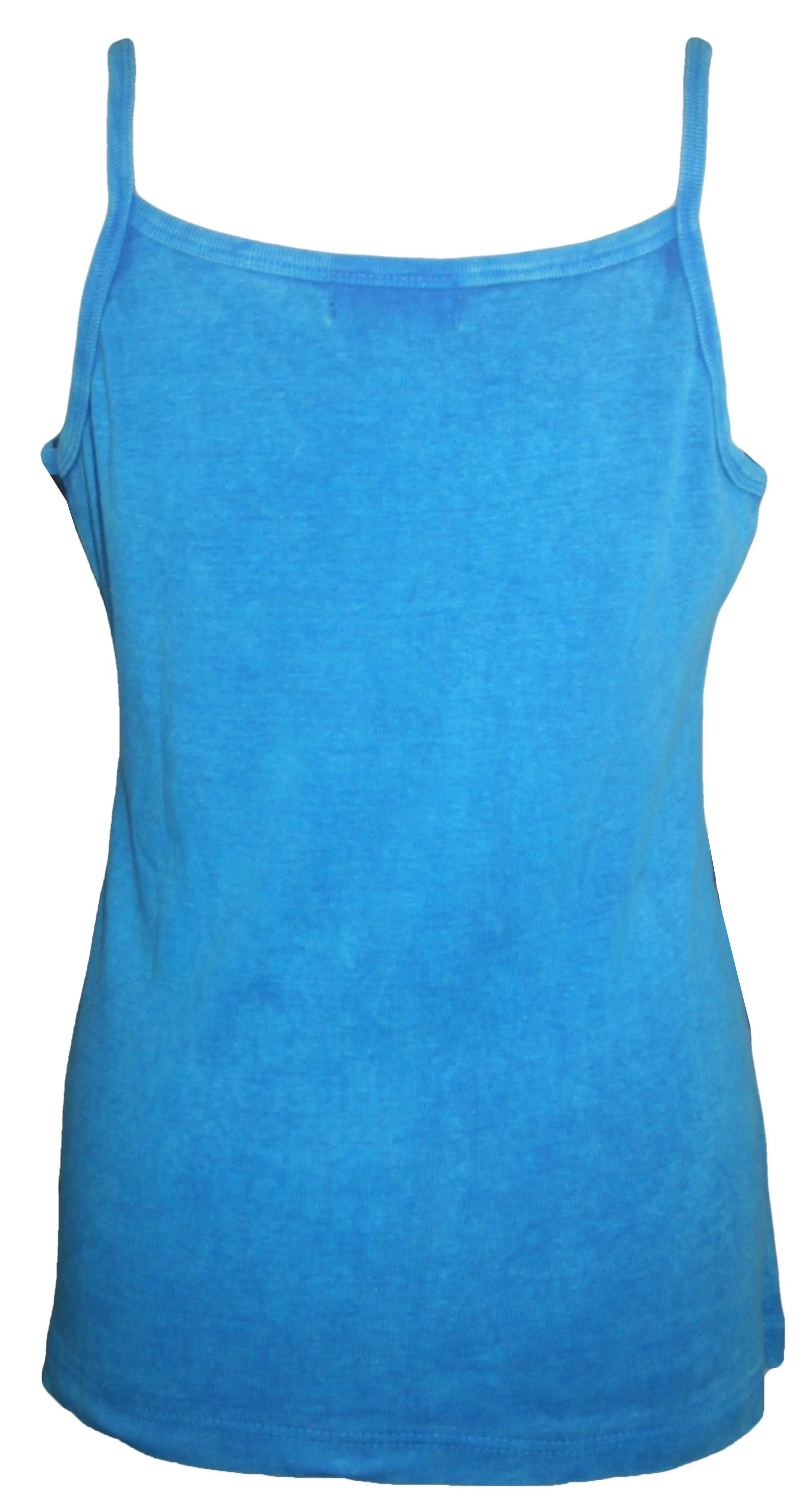 R 131 Rib Cotton Patch Razor Cut Embroidered Yoga Tank Top