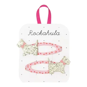 Rockahula 2-Pack Hairclips - Spotty Scottie Dog