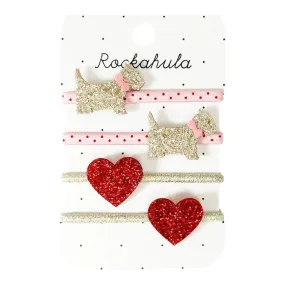 Rockahula 4-pack Hair Bands - Spotty Scottie Dog
