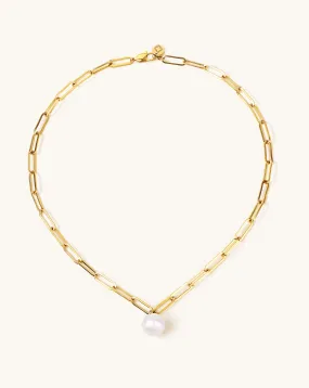Round Pearl Parker Necklace, 12-13mm, 4A