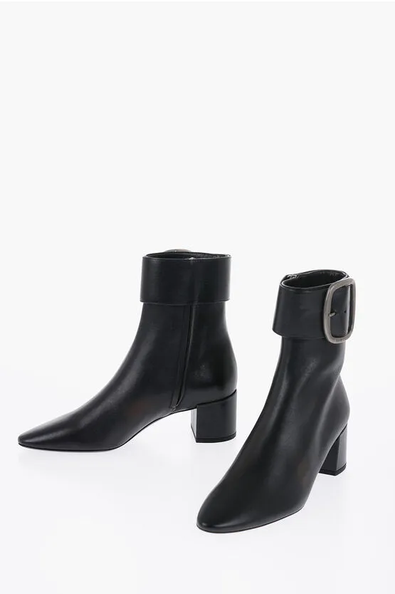 Saint Laurent 5cm Leather Ankle Boots