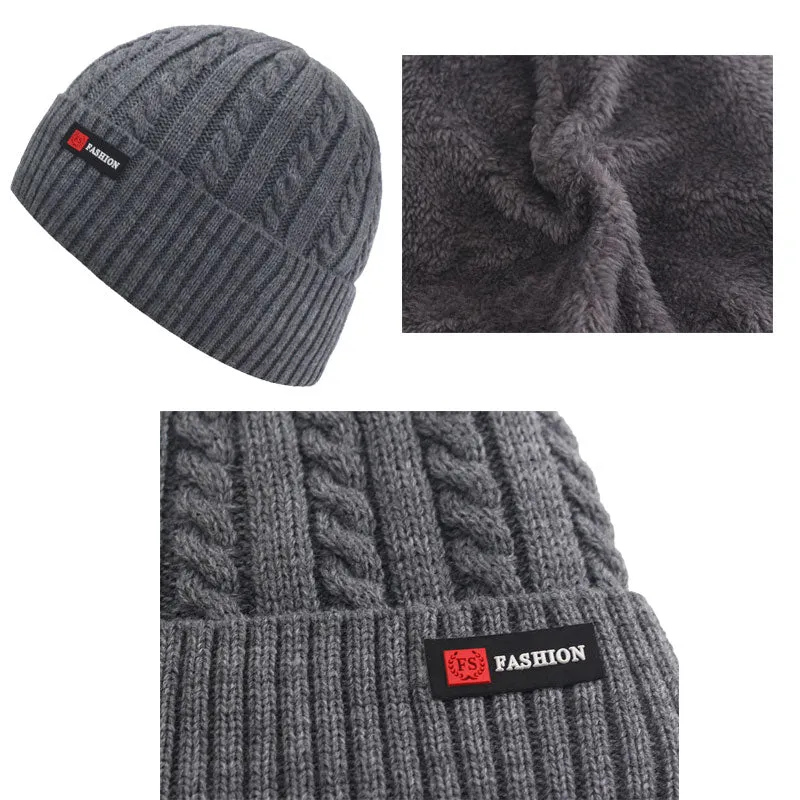 Skullies Beanies Men Winter Hats For Men Cap Women Winter Knitted Hat Male Warm Thick Gorro Bonnet Fur Knit Beanie Hat Cap