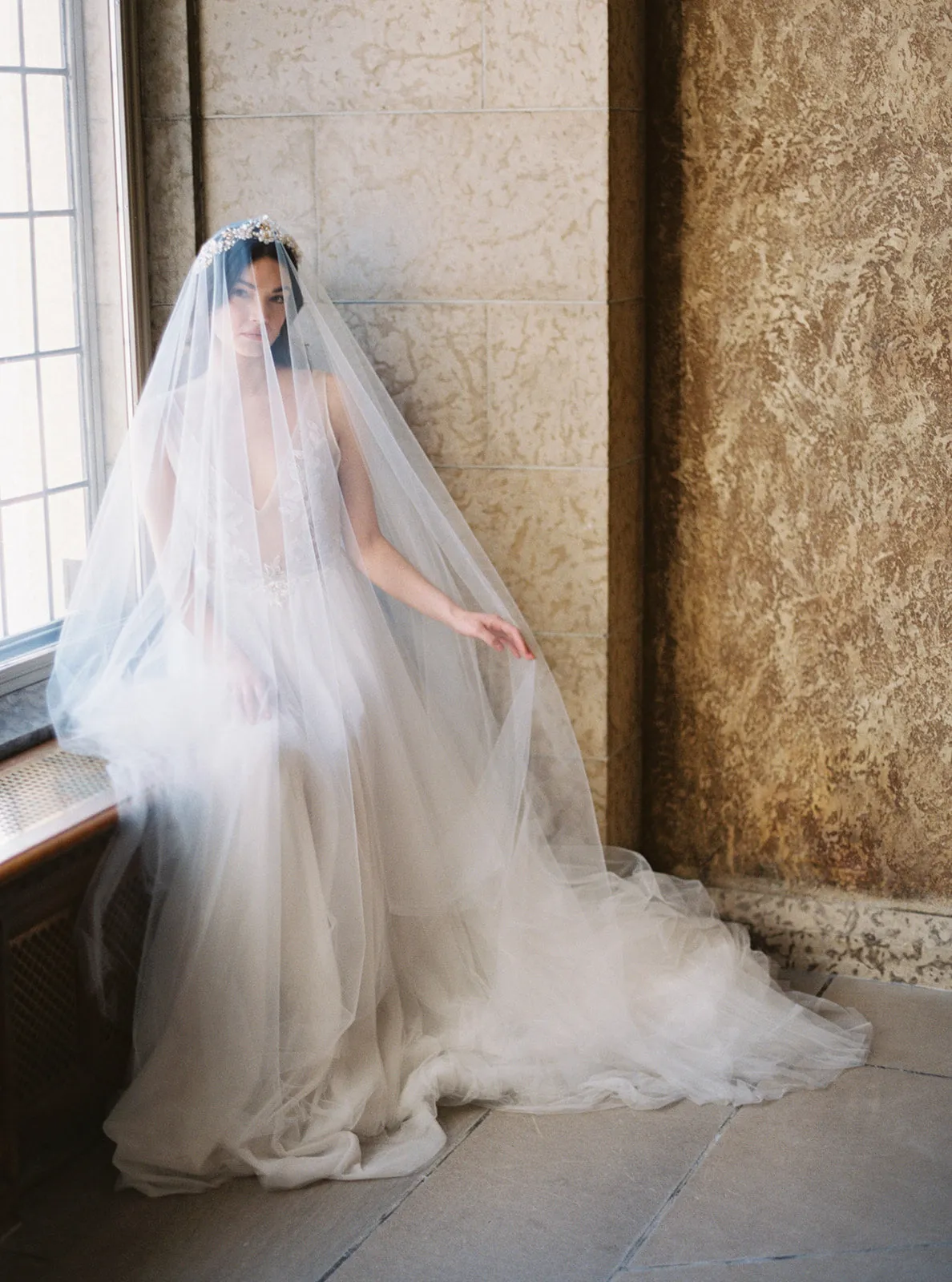 SOPHIA | Sheer Blusher Veil