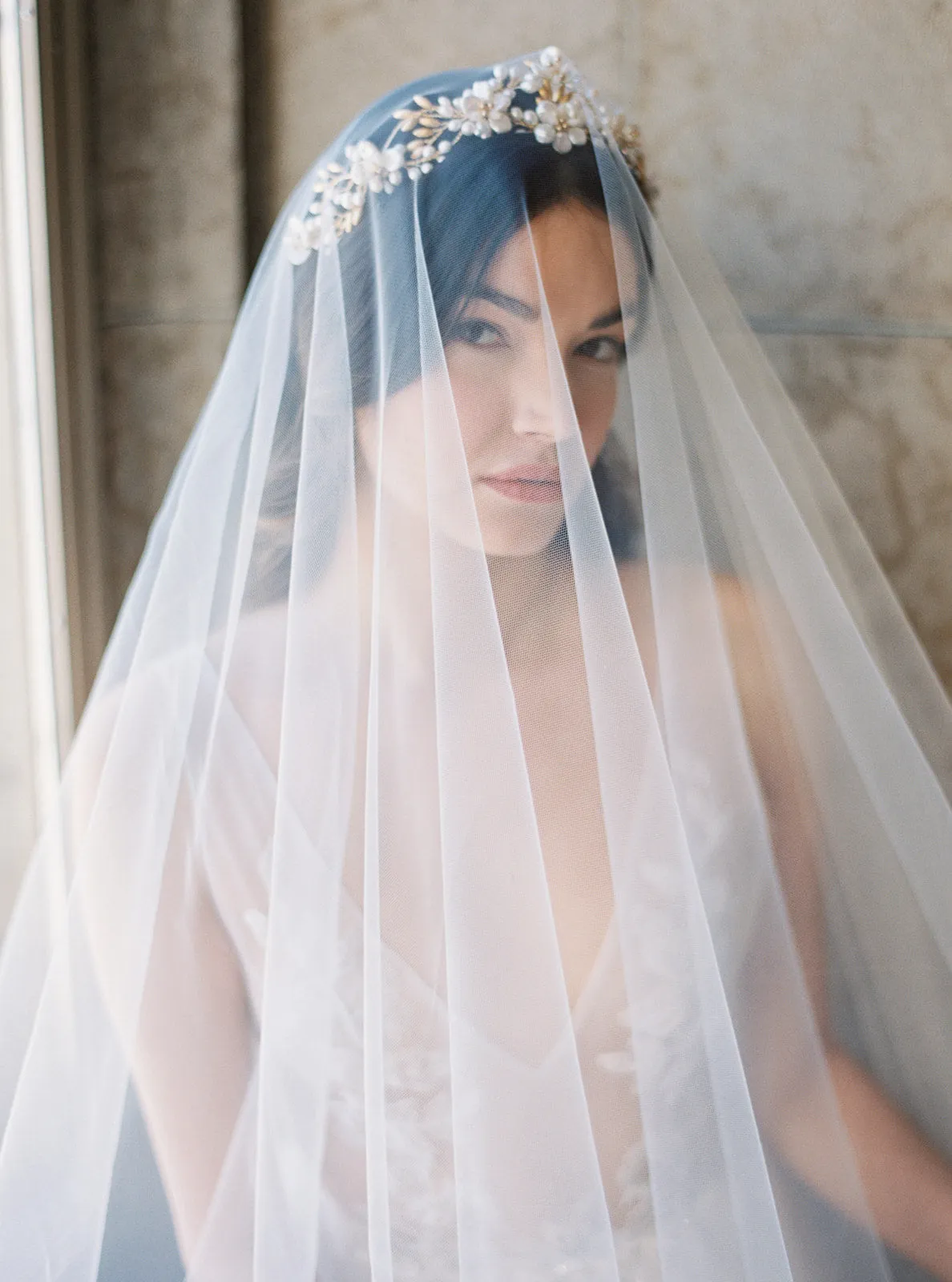 SOPHIA | Sheer Blusher Veil