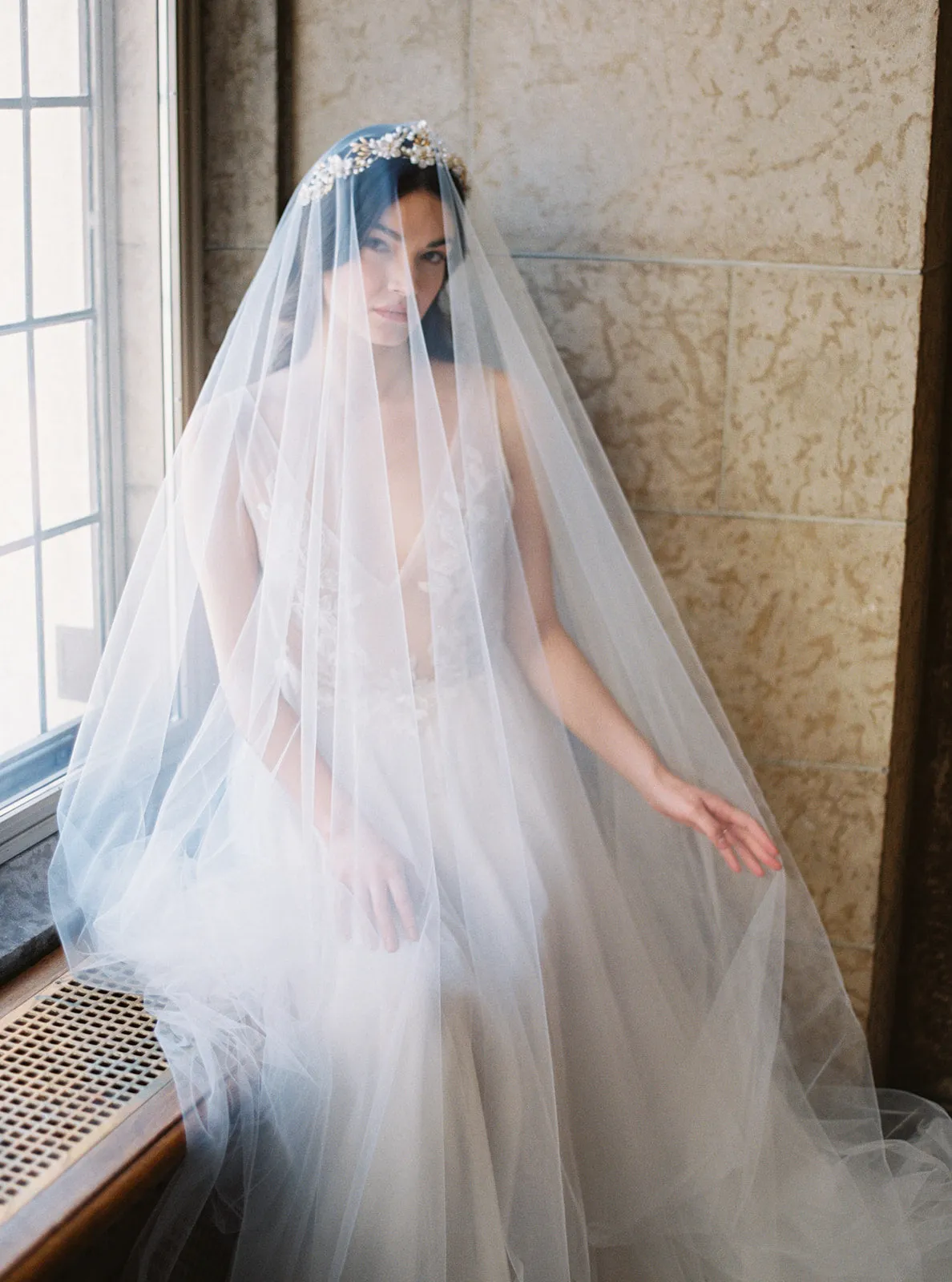 SOPHIA | Sheer Blusher Veil