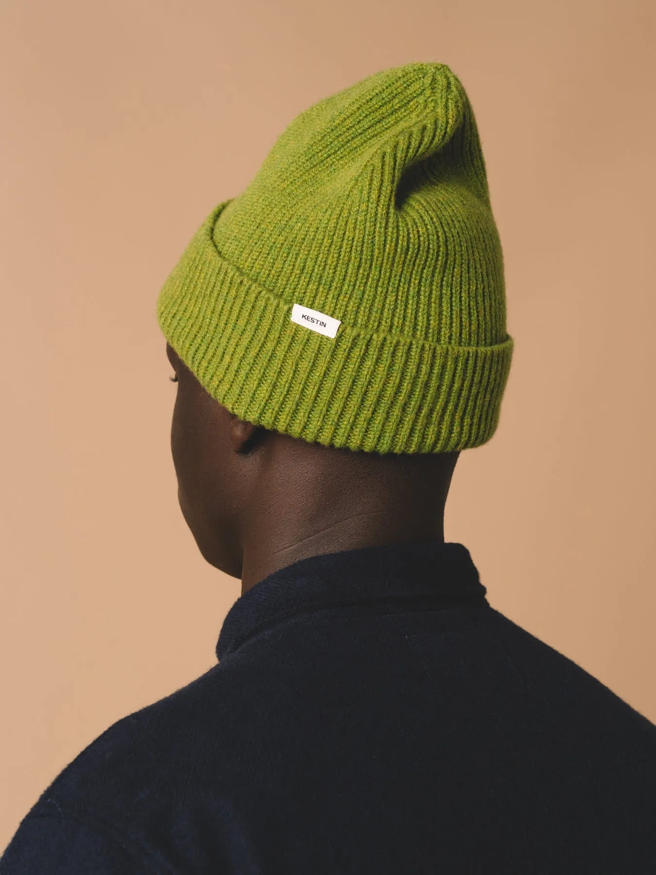 Spey Beanie in Apple Green Lambswool