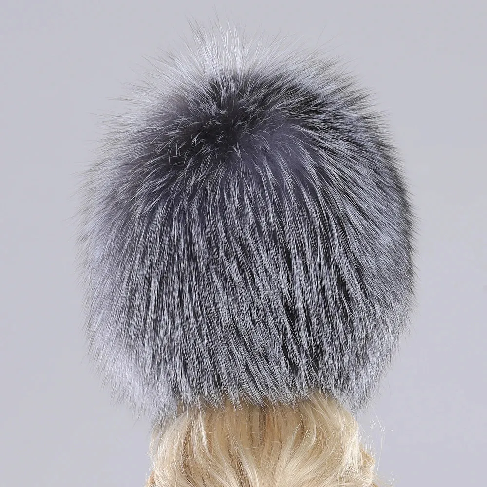 TEEK - Winter Real Fluff Knitted Women Hat