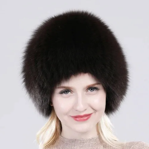 TEEK - Winter Real Fluff Knitted Women Hat