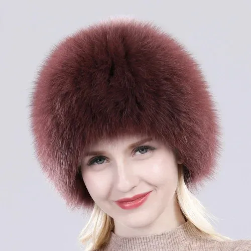 TEEK - Winter Real Fluff Knitted Women Hat