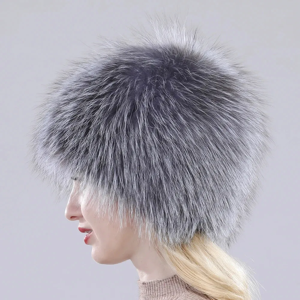 TEEK - Winter Real Fluff Knitted Women Hat