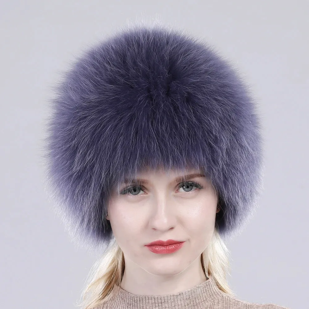 TEEK - Winter Real Fluff Knitted Women Hat