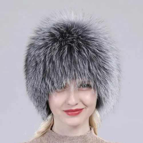 TEEK - Winter Real Fluff Knitted Women Hat