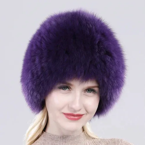 TEEK - Winter Real Fluff Knitted Women Hat