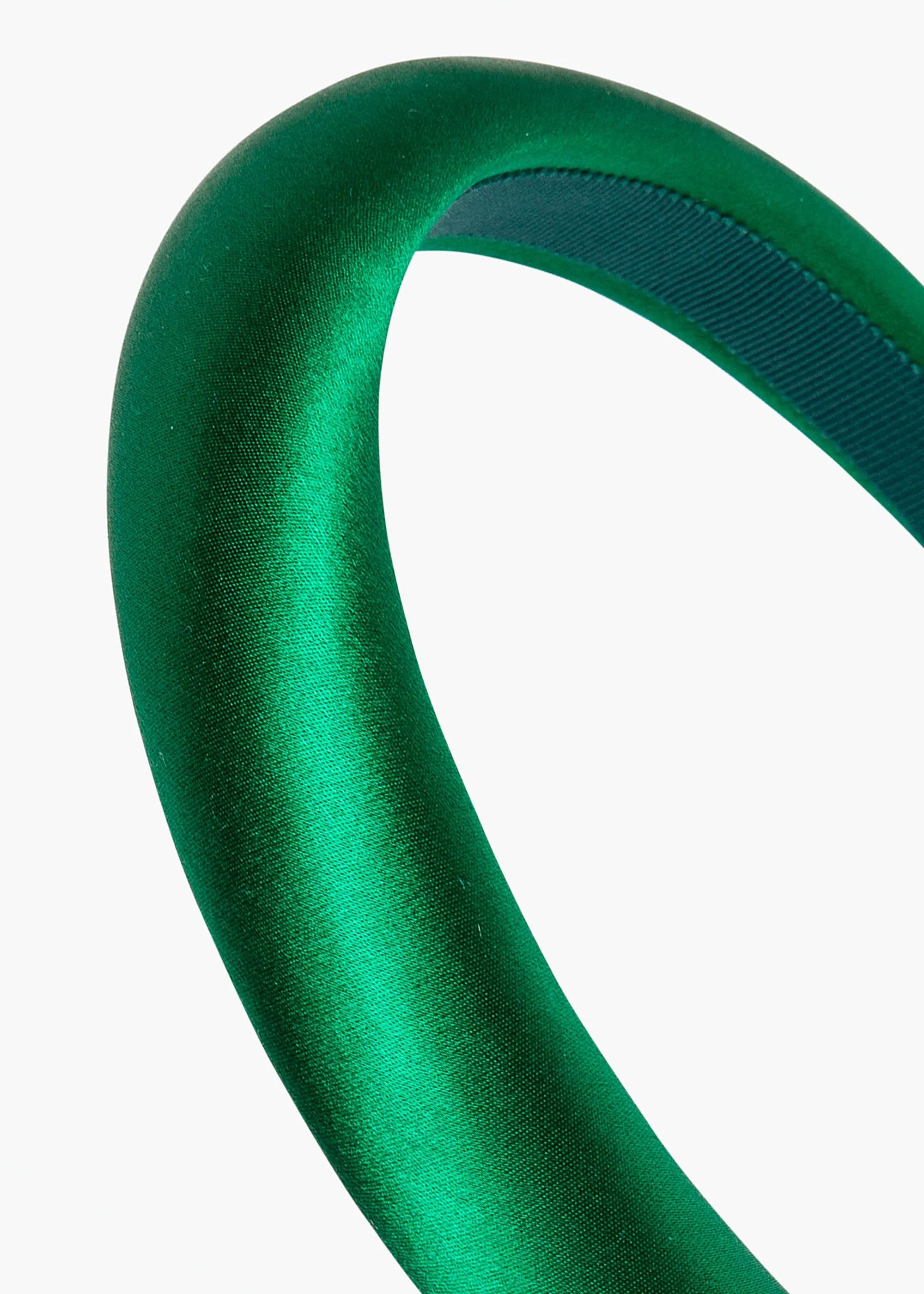 Tori Headband in Satin -- Emerald