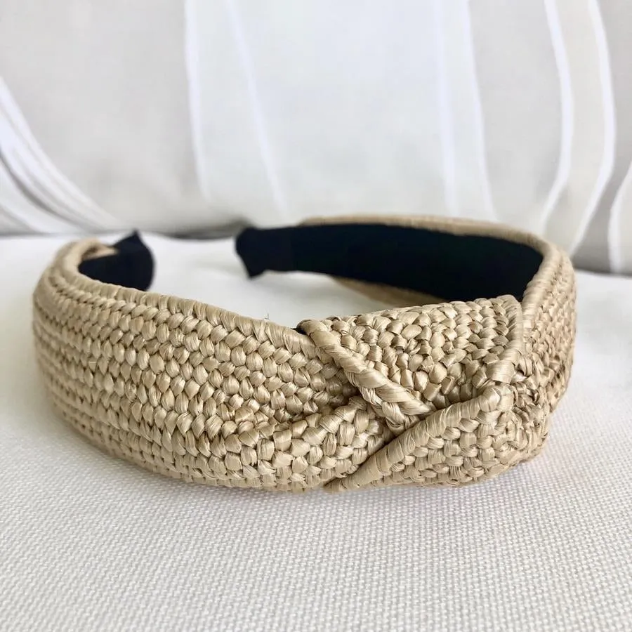 Traditional Rattan Topknot Headbands (12 Color Options)