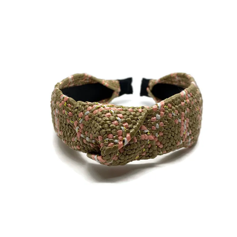 Traditional Rattan Topknot Headbands (12 Color Options)