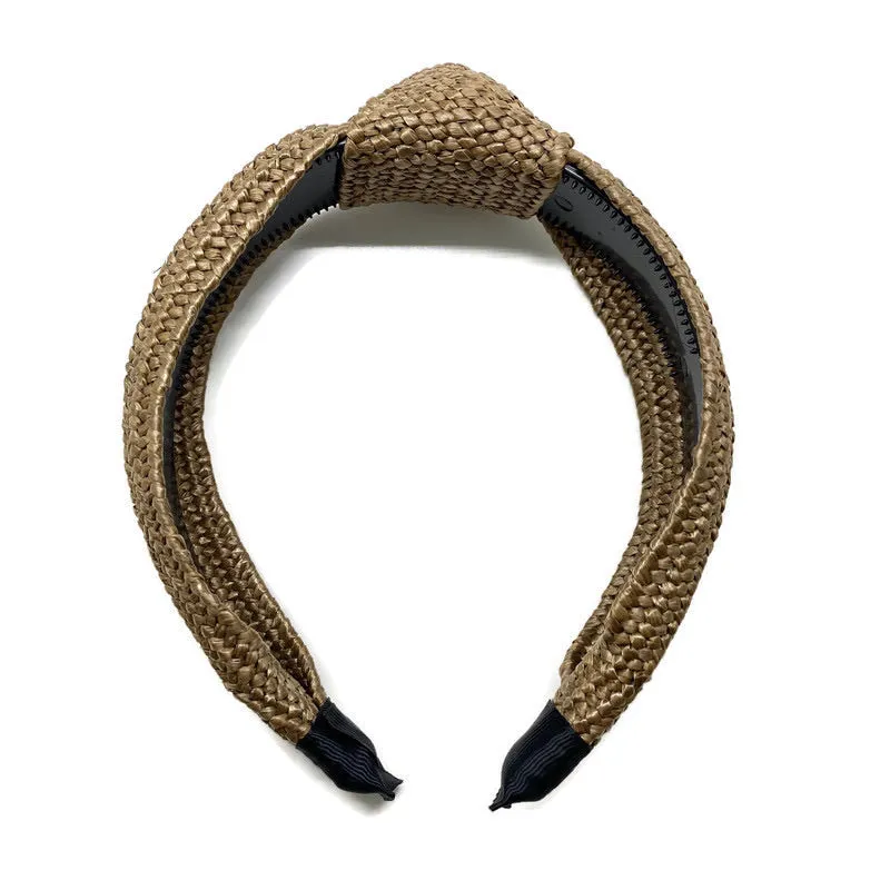 Traditional Rattan Topknot Headbands (12 Color Options)