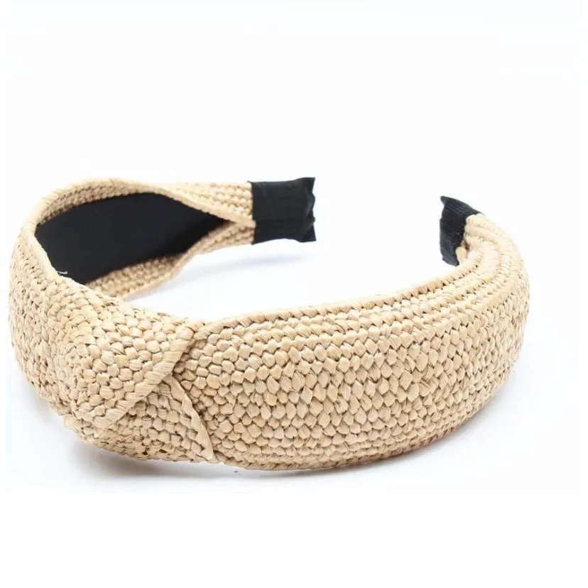 Traditional Rattan Topknot Headbands (12 Color Options)